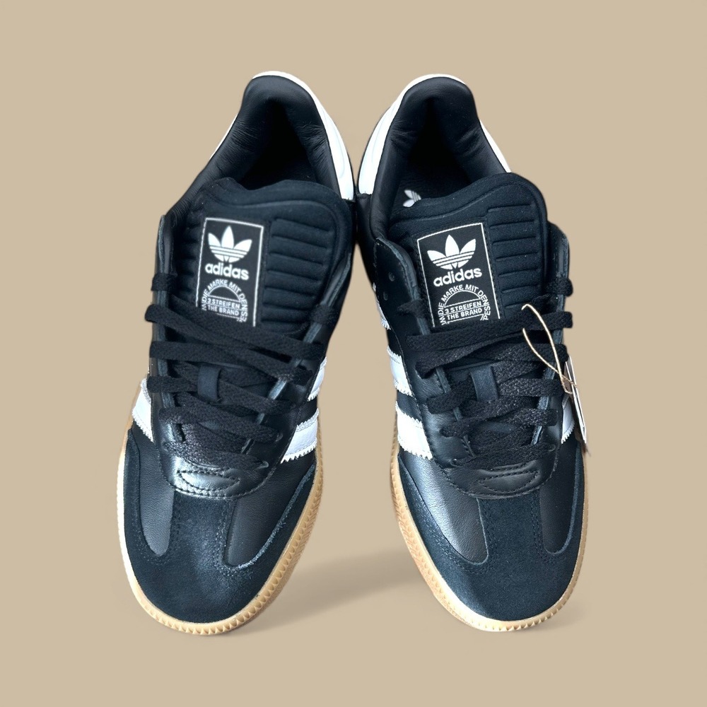 Adidas Samba NWB XLG Black White Gum Sole Men Women Casual Sneakers Shoes IE1379